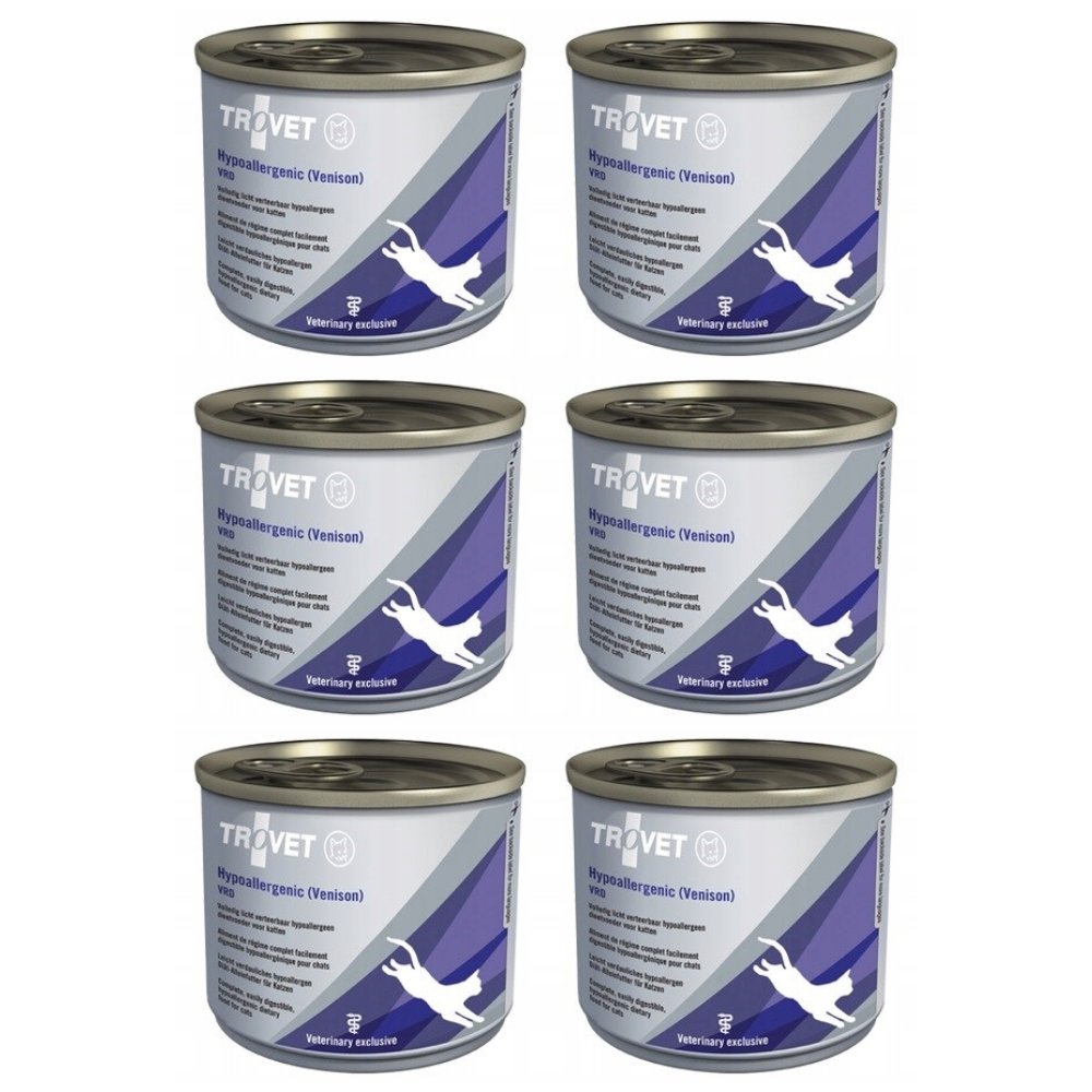 Trovet Hypoallergenic dziczyzna 200 g × 6