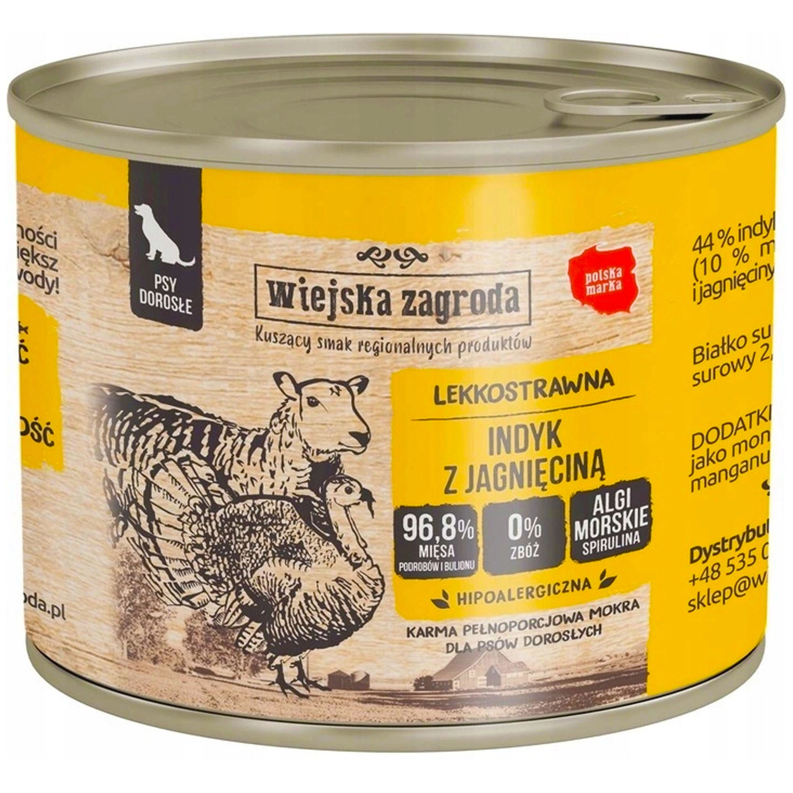 Wiejska Zagroda indyk, jagnięcina 200 g