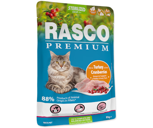 Rasco Premium Sterilised indyk w sosie 85 g