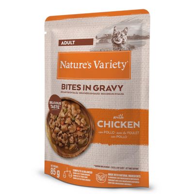 Nature's Variety Bites kurczak w sosie adult 85 g × 22