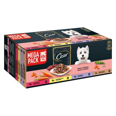 Cesar Feines Favoriten indyk, jagnięcina, kurczak, wołowina 100 g × 40