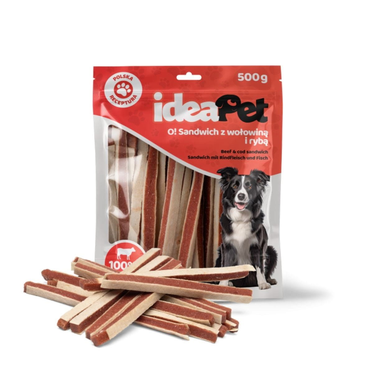 IdeaPet Sandwich wołowina, ryba 500 g