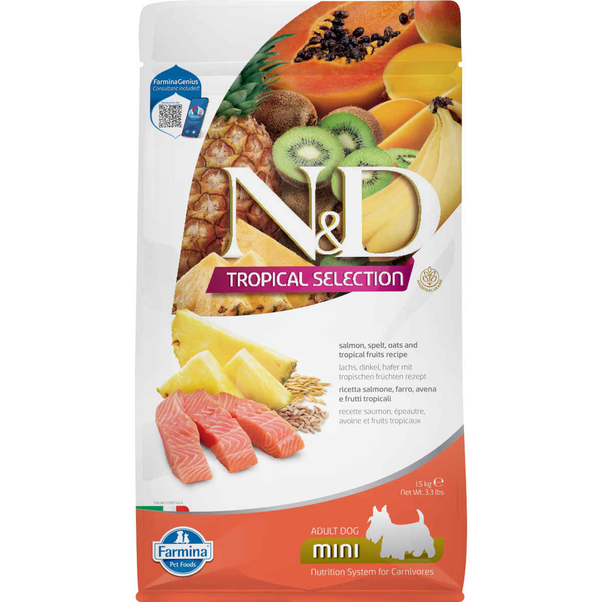 Farmina N&D Tropical Selection łosoś adult małe rasy 1,5 kg