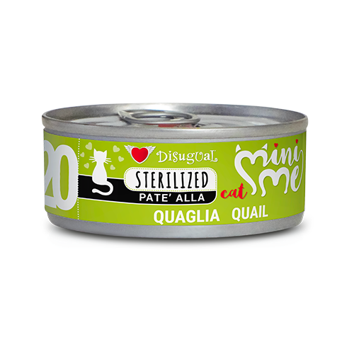 Disugual Mini-Me Sterilised przepiórka pasztet adult 85 g