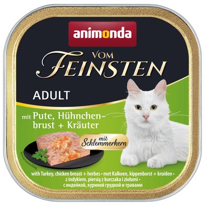Animonda Vom Feinsten indyk, kurczak pasztet adult 100 g × 6