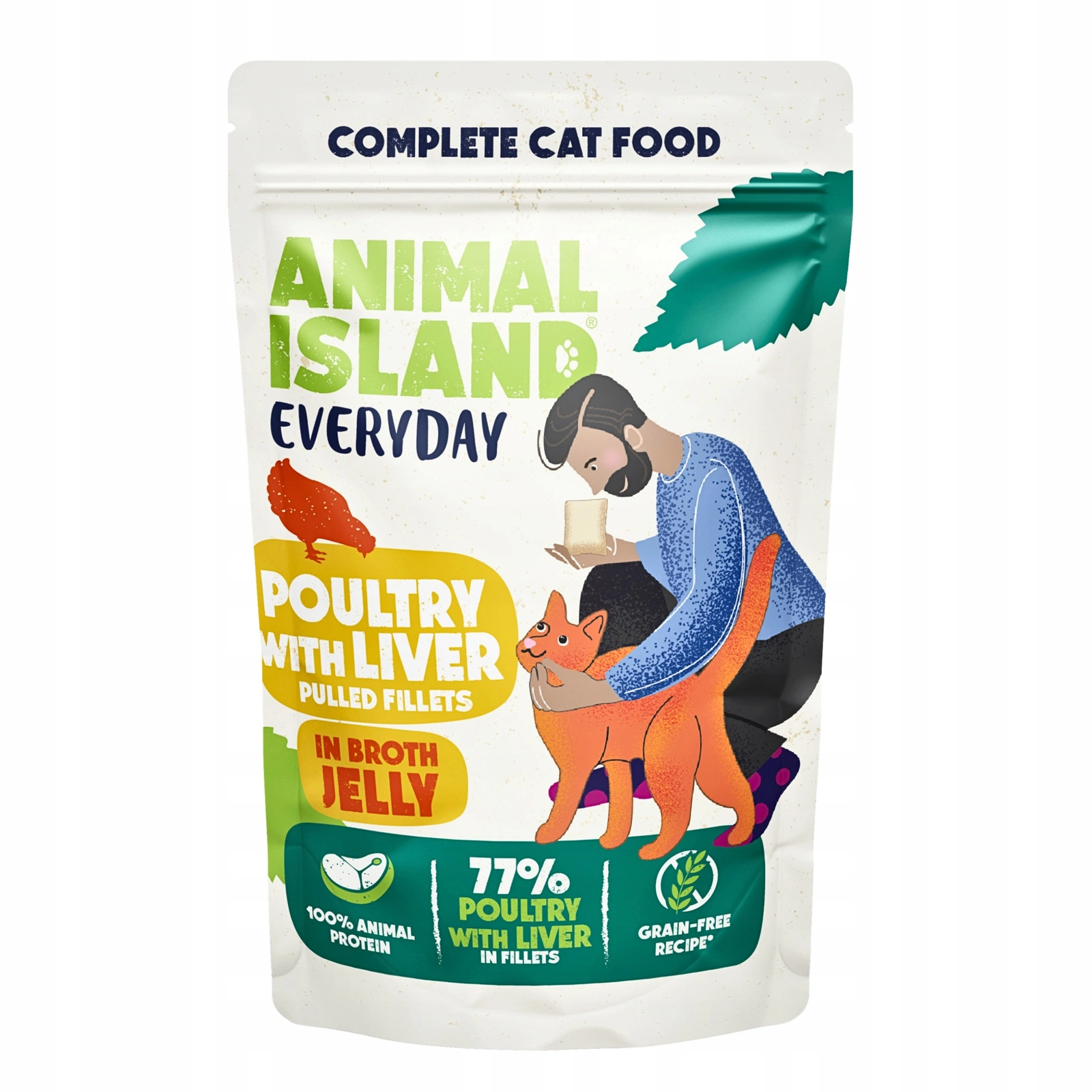 Animal Island Everyday drób, wątróbka w galaretce adult 85 g