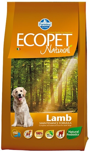Farmina Ecopet Natural jagnięcina adult średnie rasy 2,5 kg