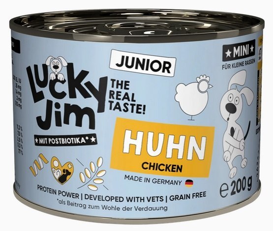 Lucky Jim Classic kurczak junior małe rasy 200 g