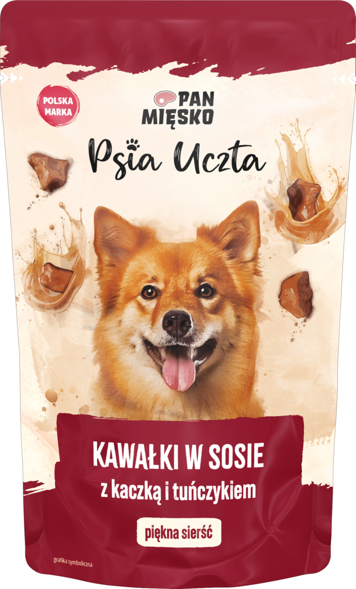 Pan Mięsko Psia Uczta kaczka, tuńczyk adult 150 g