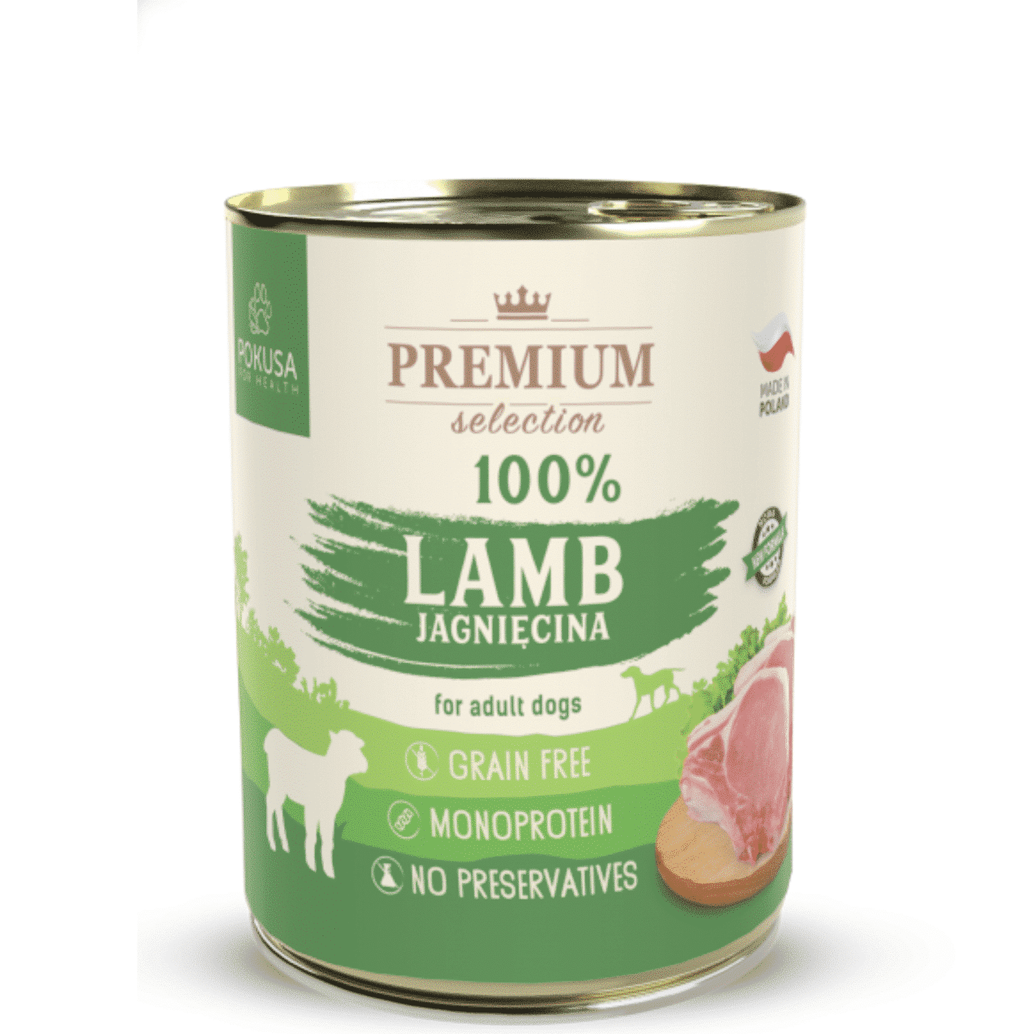 Pokusa Premium Selection jagnięcina adult 800 g