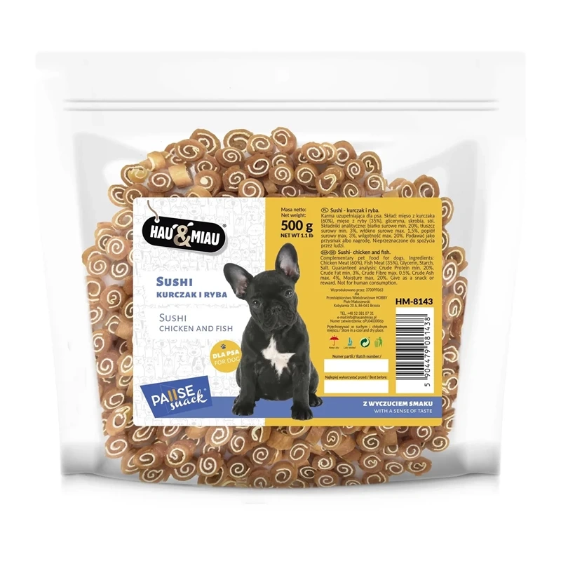 Hau&Miau Sushi kurczak, ryba 500 g