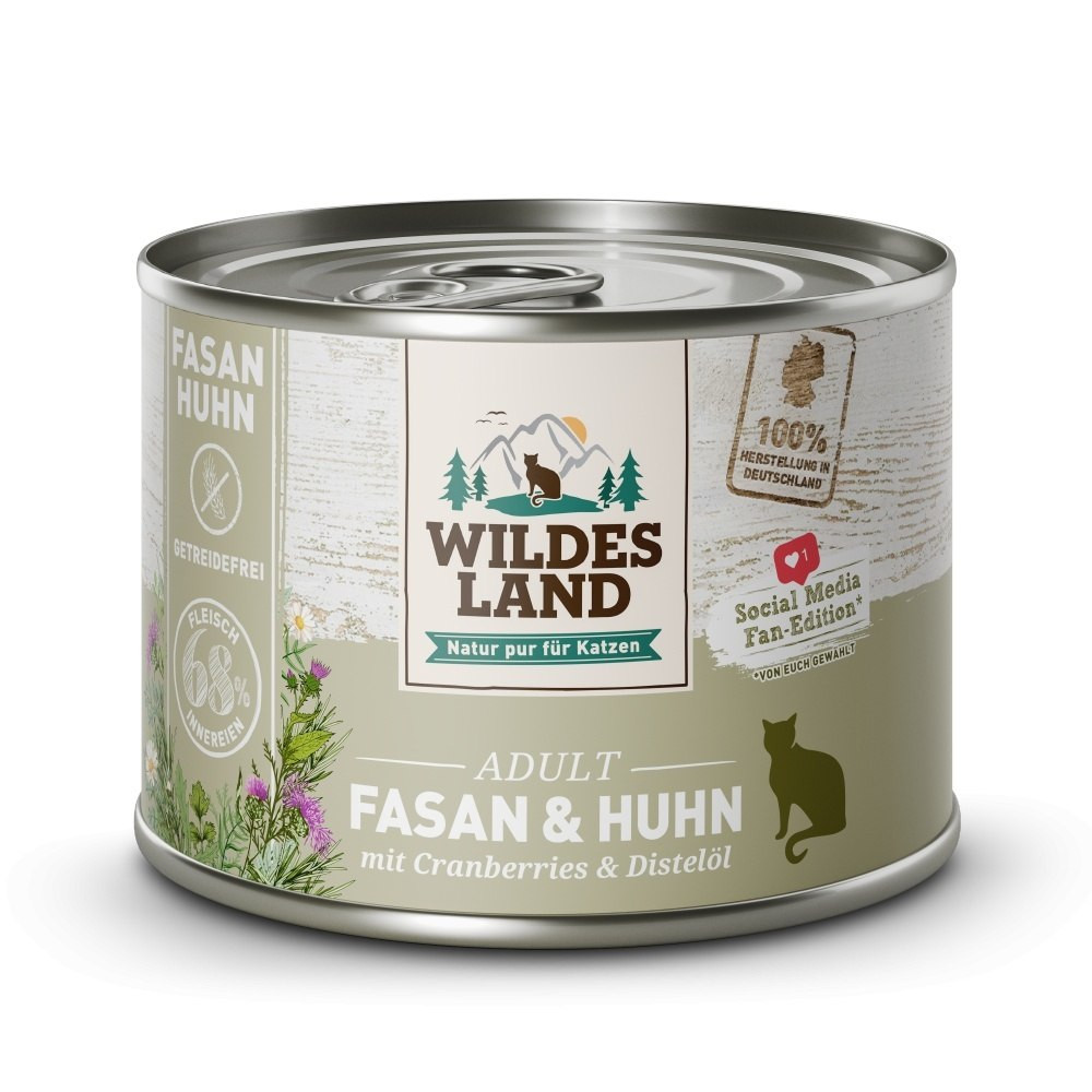 Wildes Land Classic bażant, kurczak z żurawiną w bulionie adult 200 g