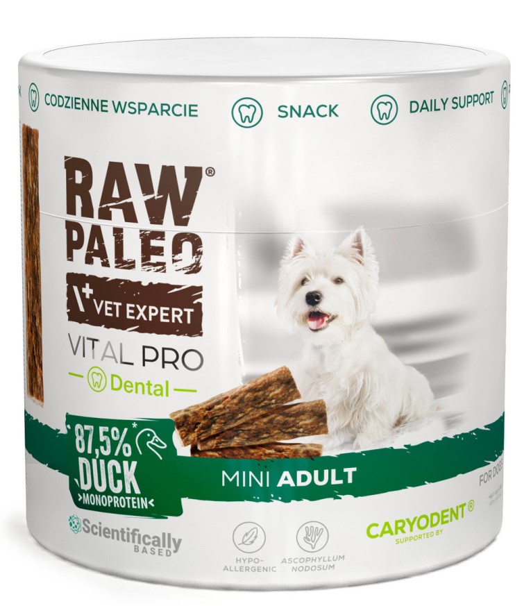 VetExpert Raw Paleo Vital Pro Dental kaczka małe rasy 100 g