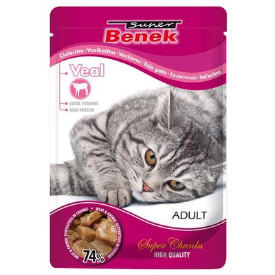 Super Beno Super Chunks cielęcina w sosie 100 g × 48