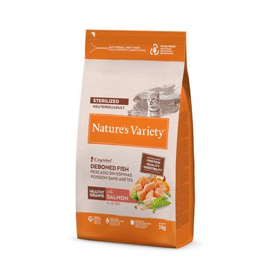 Nature's Variety Healthy Grains Sterilised łosoś adult 3 kg
