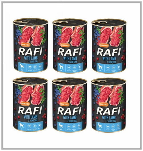 Rafi jagnięcina adult 400 g × 6