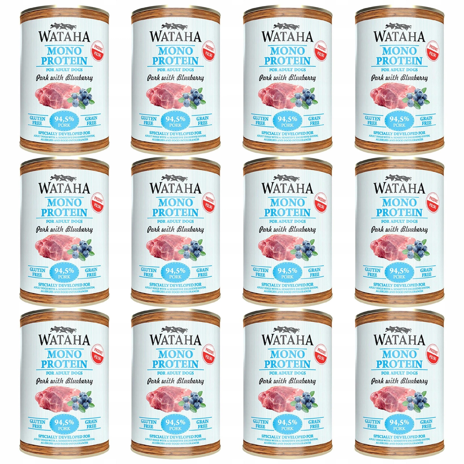 Wataha Mono wieprzowina adult 400 g × 12