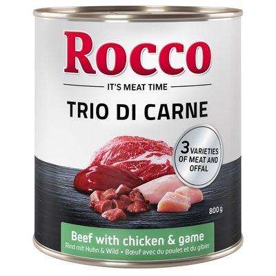 Rocco Classic dziczyzna, kurczak, wołowina adult 800 g × 24