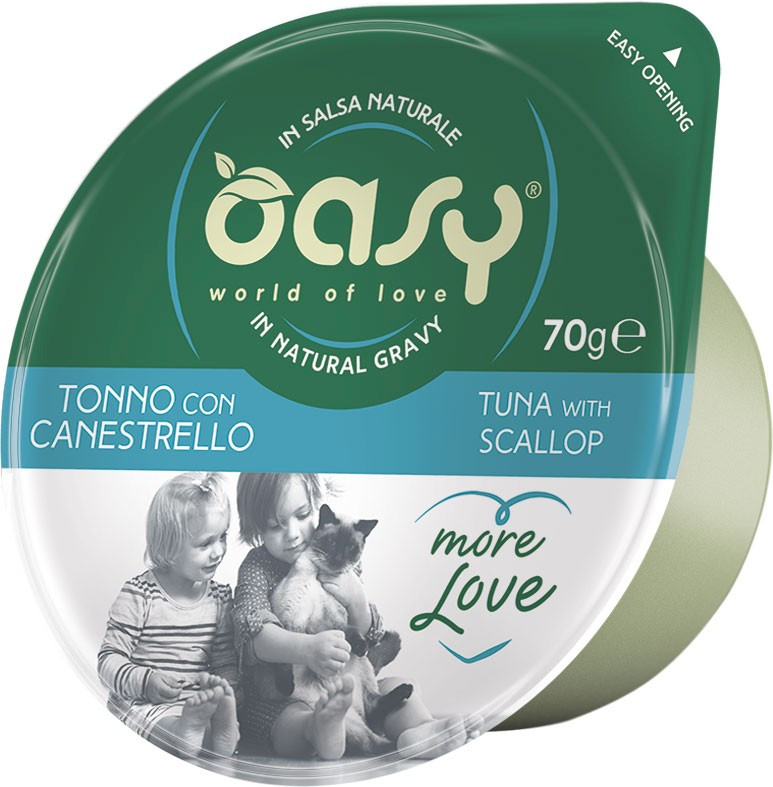 Oasy More Love Digestive Sensitive tuńczyk, przegrzebek w sosie adult 70 g