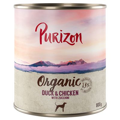 Purizon Organic kaczka, kurczak adult 800 g × 24