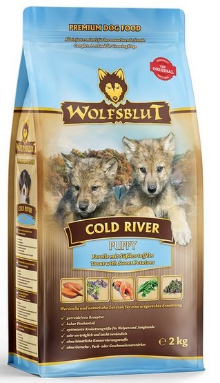Wolfsblut Cold River pstrąg puppy 2 kg