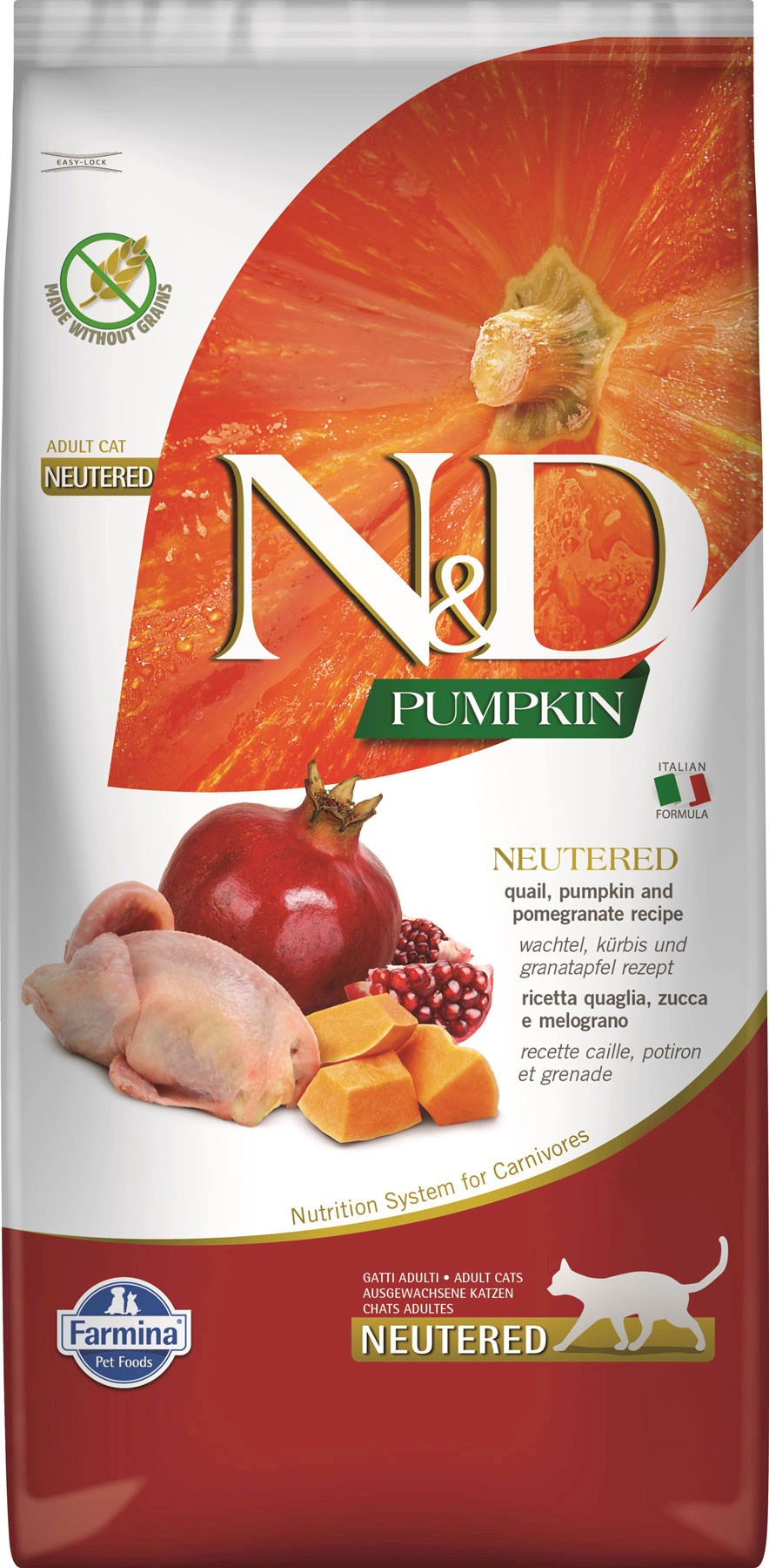 Farmina N&D Pumpkin Sterilised przepiórka z dynią adult 10 kg