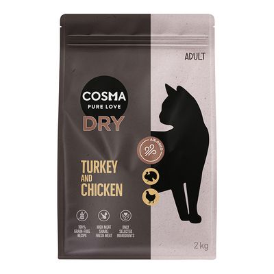 Cosma Indoor indyk, kurczak adult 2 kg × 2