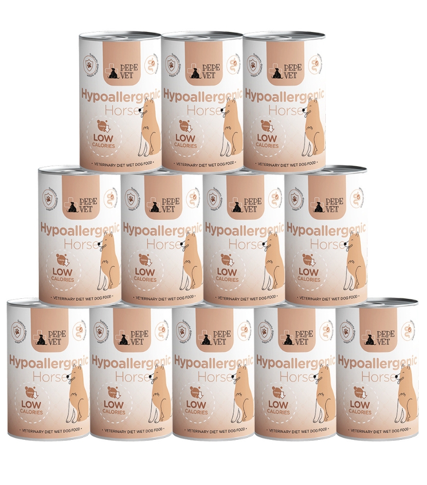 Paka Zwierzaka Pepe konina adult 400 g × 12