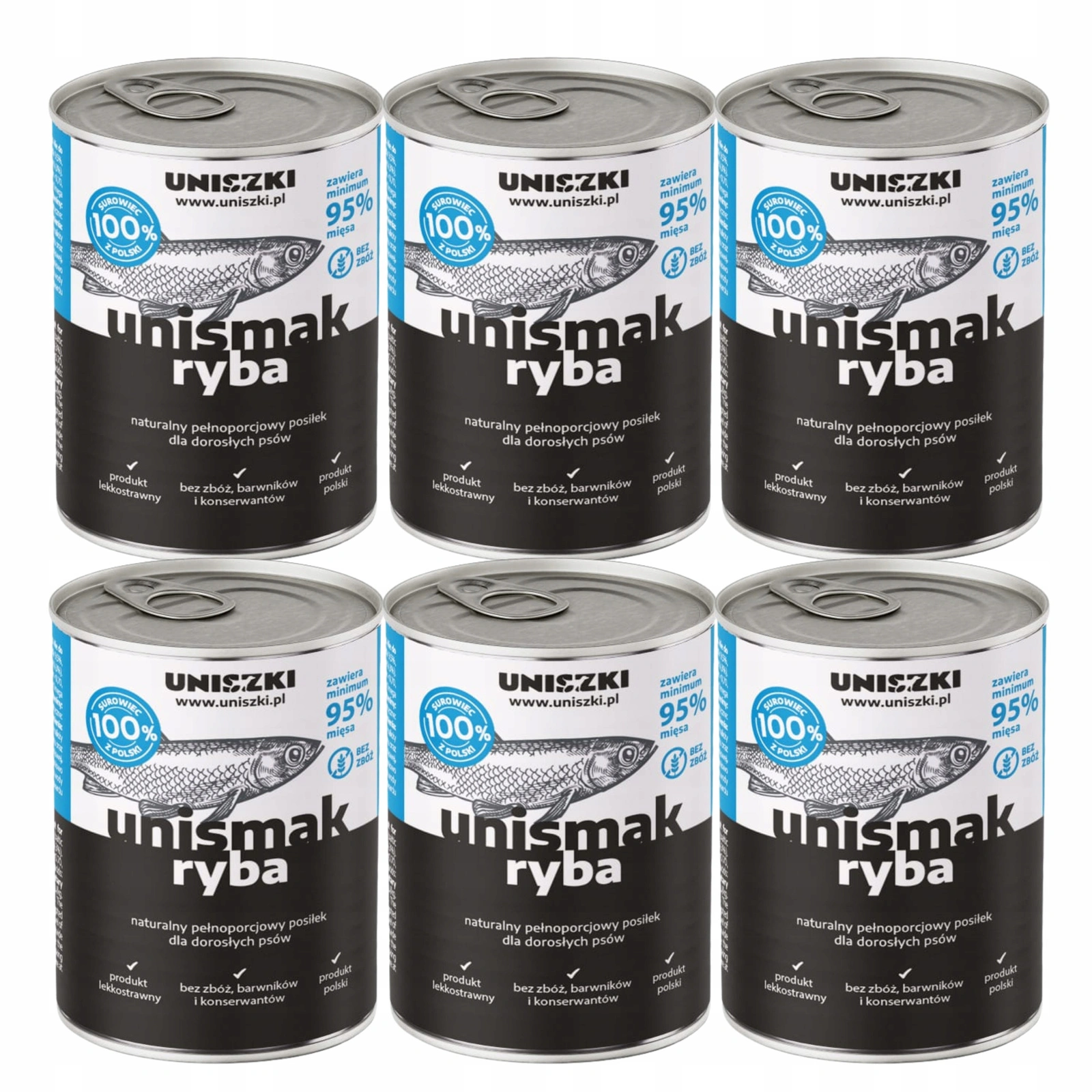 Uniszki Unismak ryba adult 800 g × 6