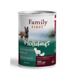 Family First Holidays jagnięcina, królik adult 400 g