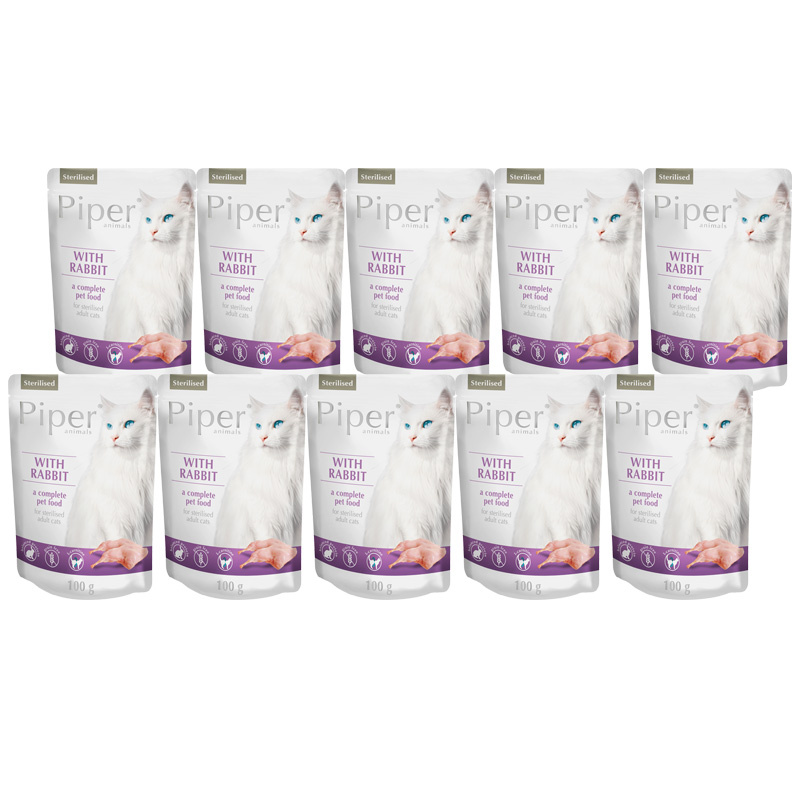Piper Animals Sterilised królik adult 100 g × 10