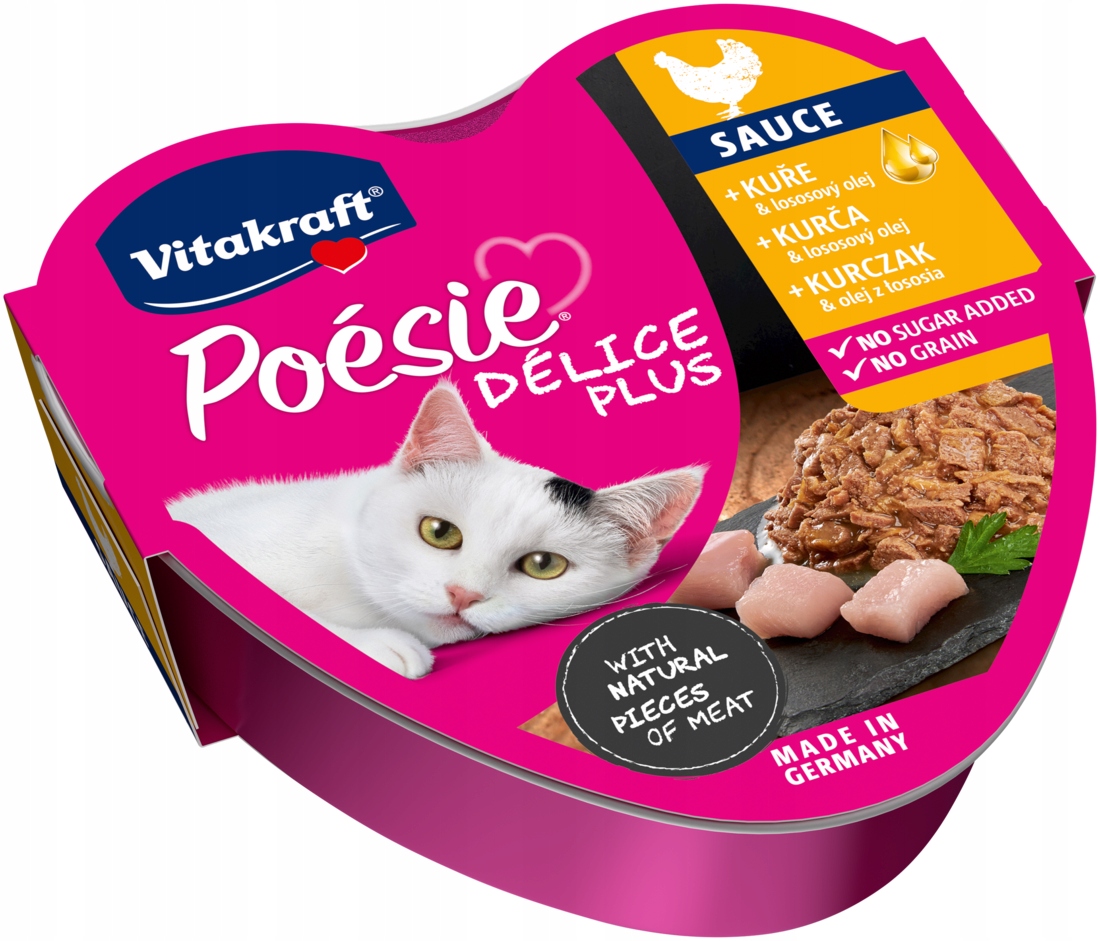 Vitakraft Poesie kurczak, łosoś w sosie adult 85 g