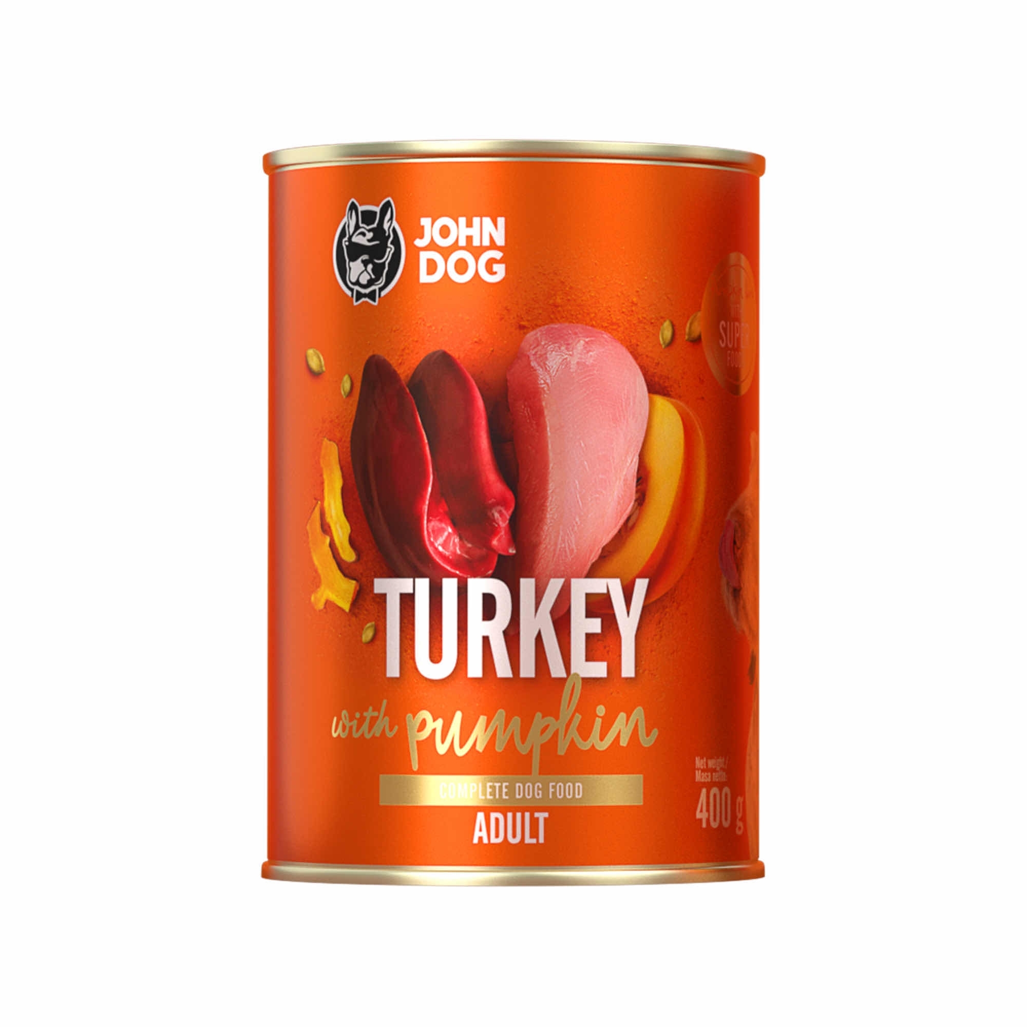 John Dog Pumpkin Line indyk adult 400 g × 6