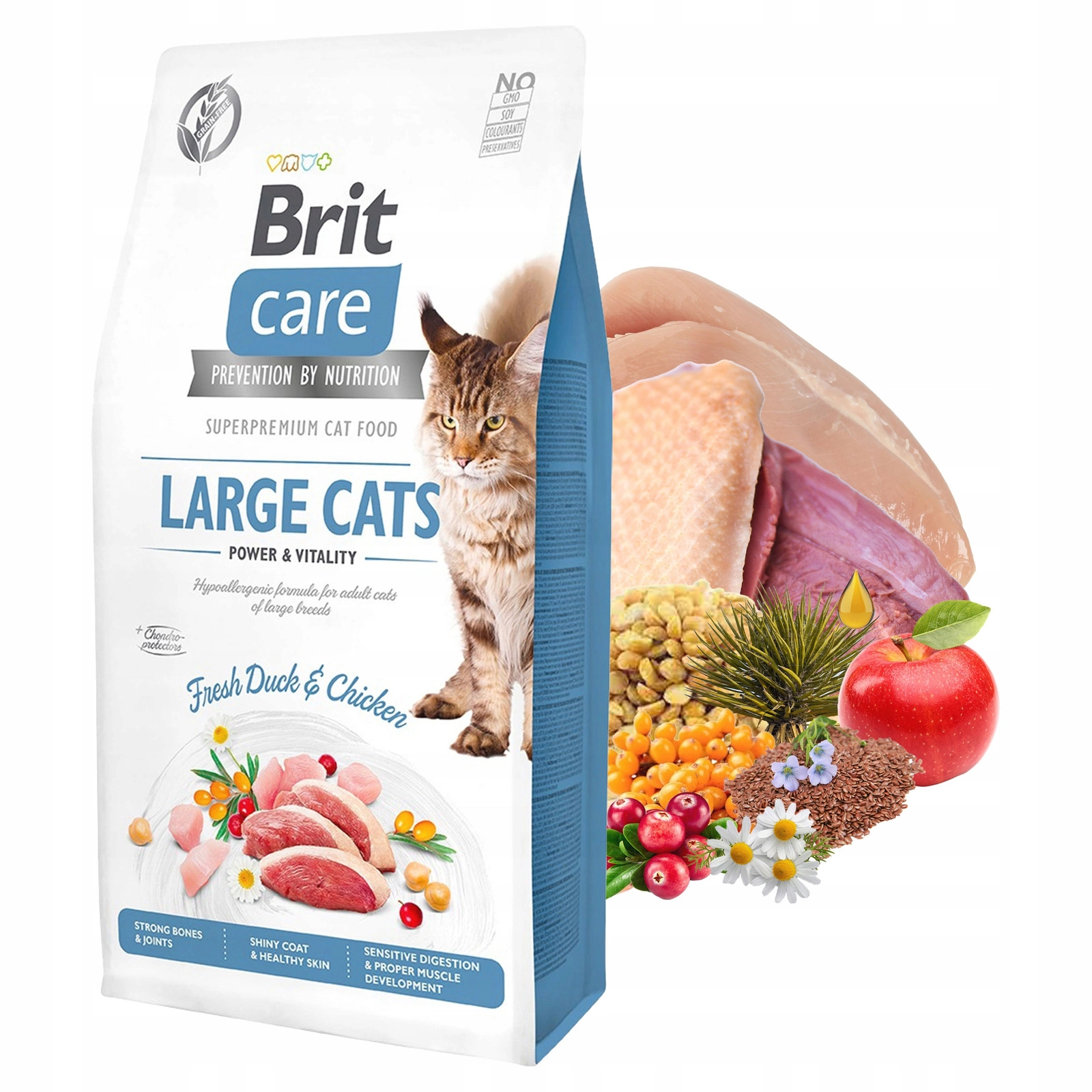 Brit Care kaczka, kurczak adult 7 kg