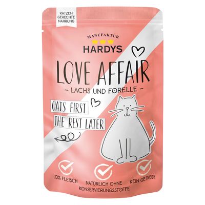 Hardys Love Affair pstrąg, łosoś pasztet adult 100 g × 12