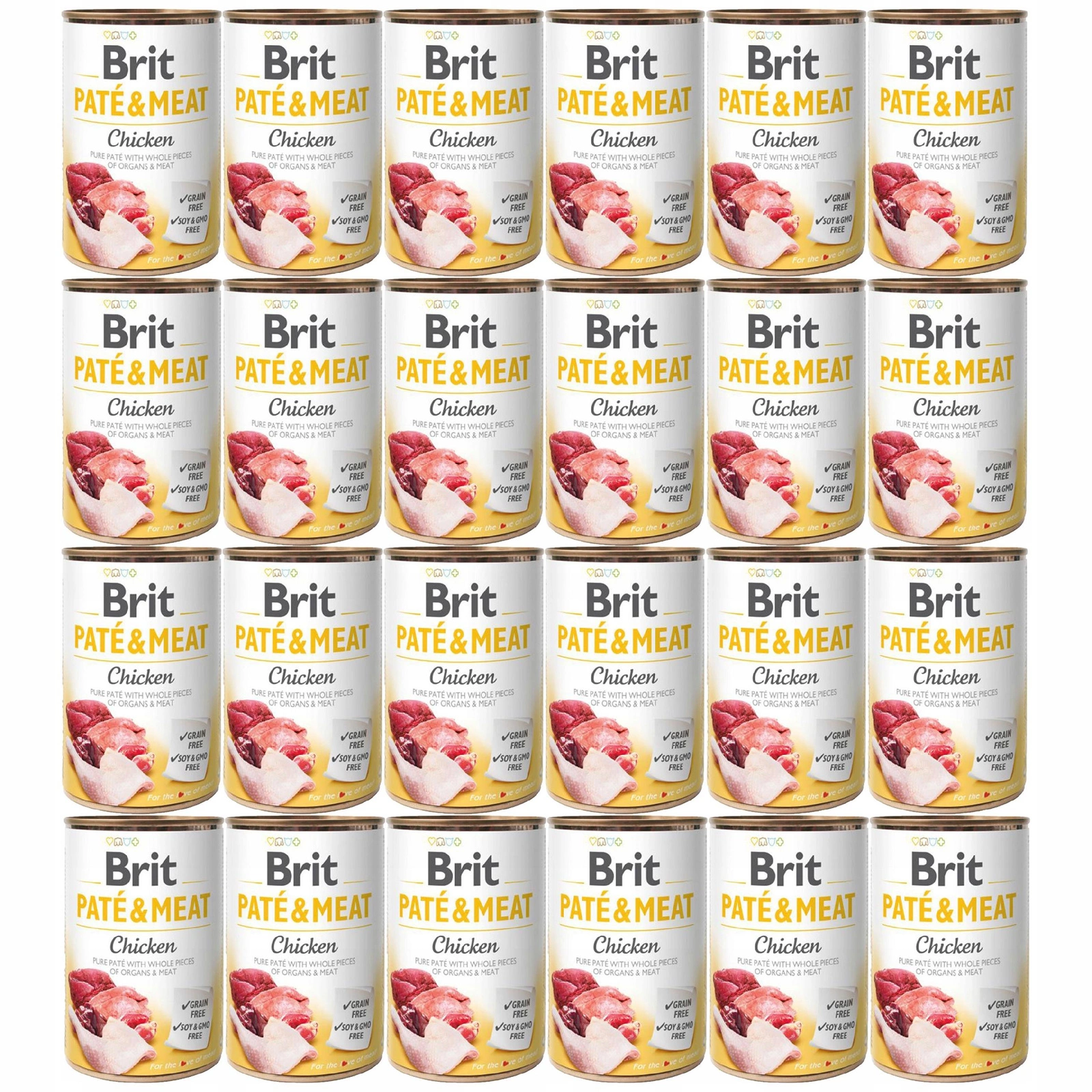 Brit Pate & Meat kurczak adult 400 g × 24
