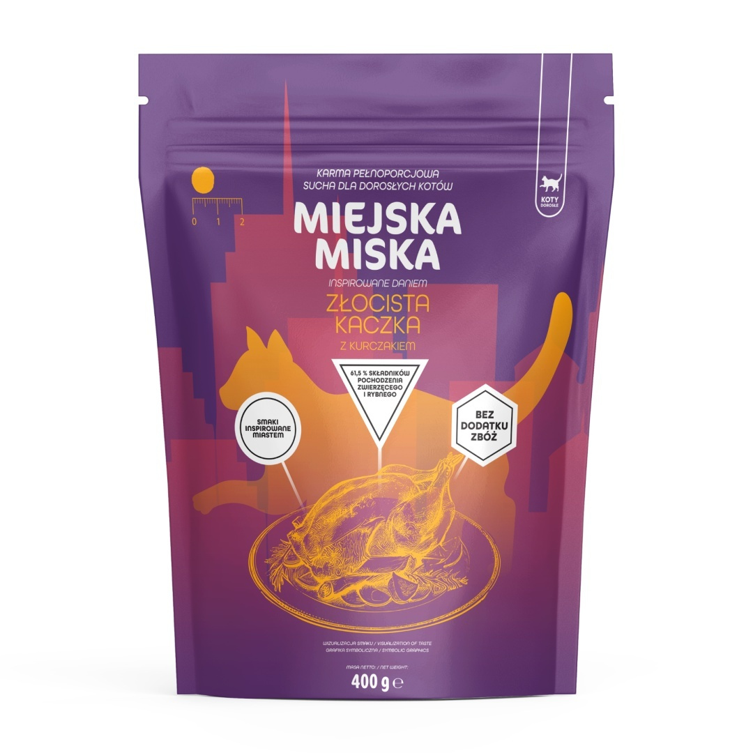 Gaczoo Miejska Miska kaczka adult 400 g
