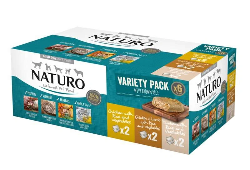 Naturo Variety jagnięcina, kurczak adult 400 g × 6