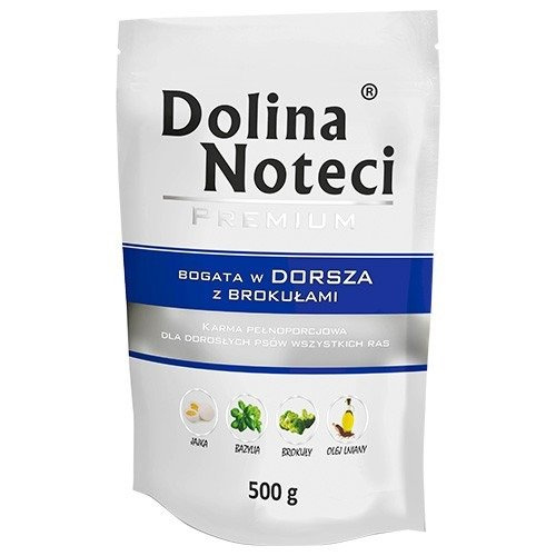 Dolina Noteci Premium dorsz z brokułami adult 500 g