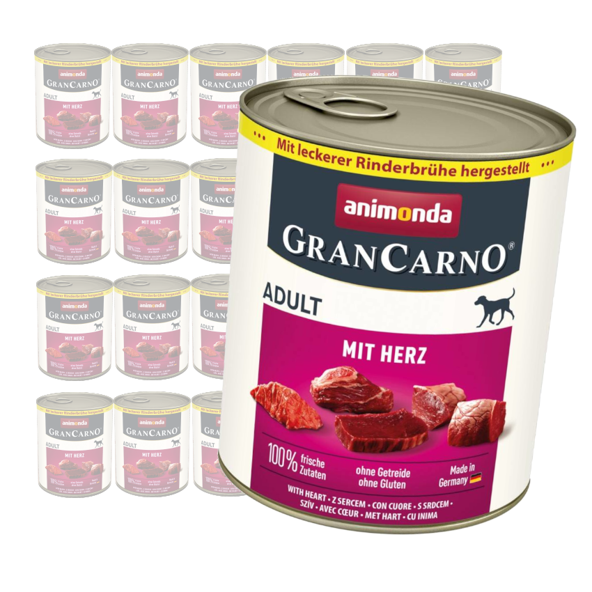 Animonda GranCarno serce, wieprzowina adult 800 g × 24