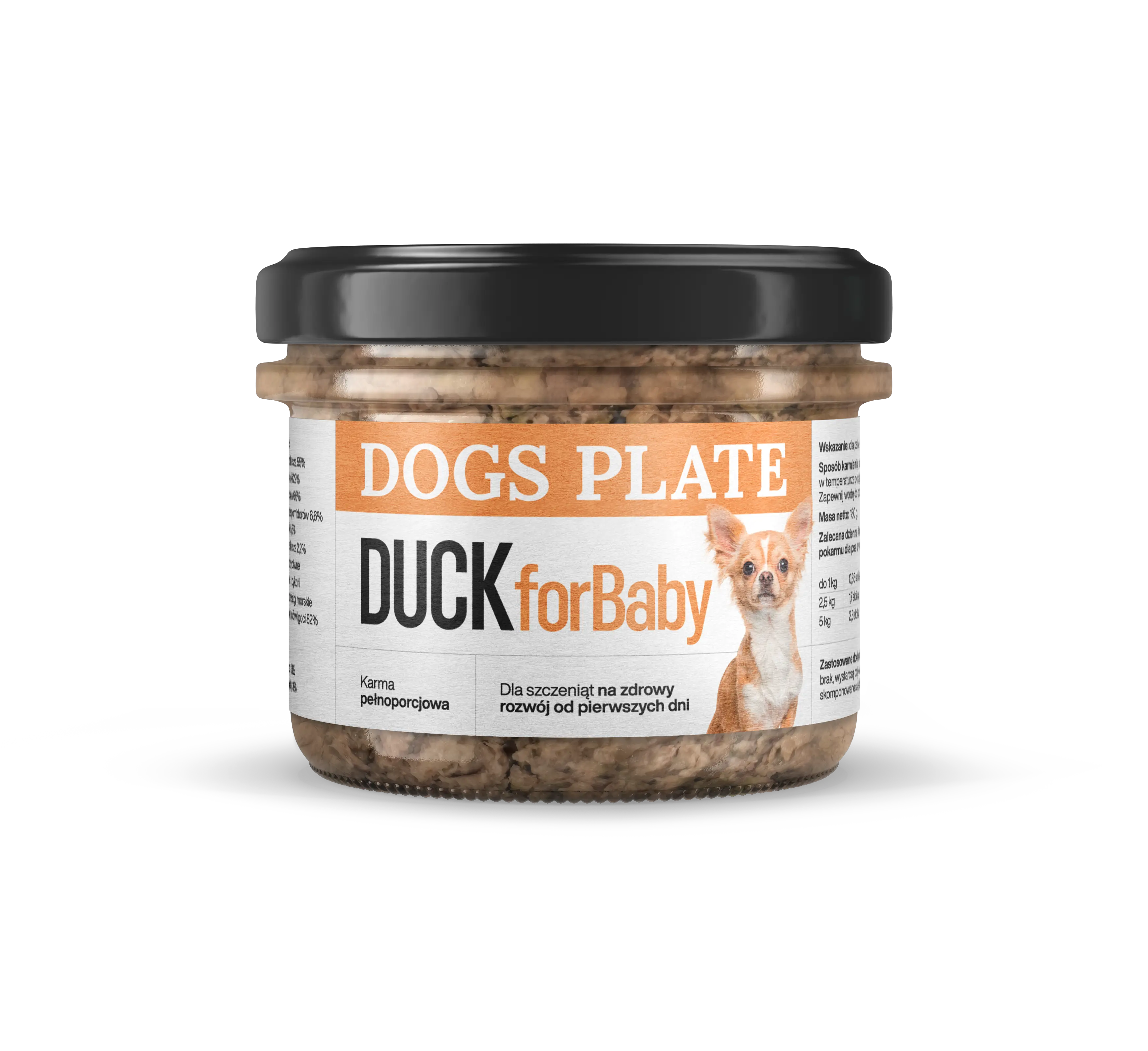 Dogs Plate For Baby kaczka junior 180 g