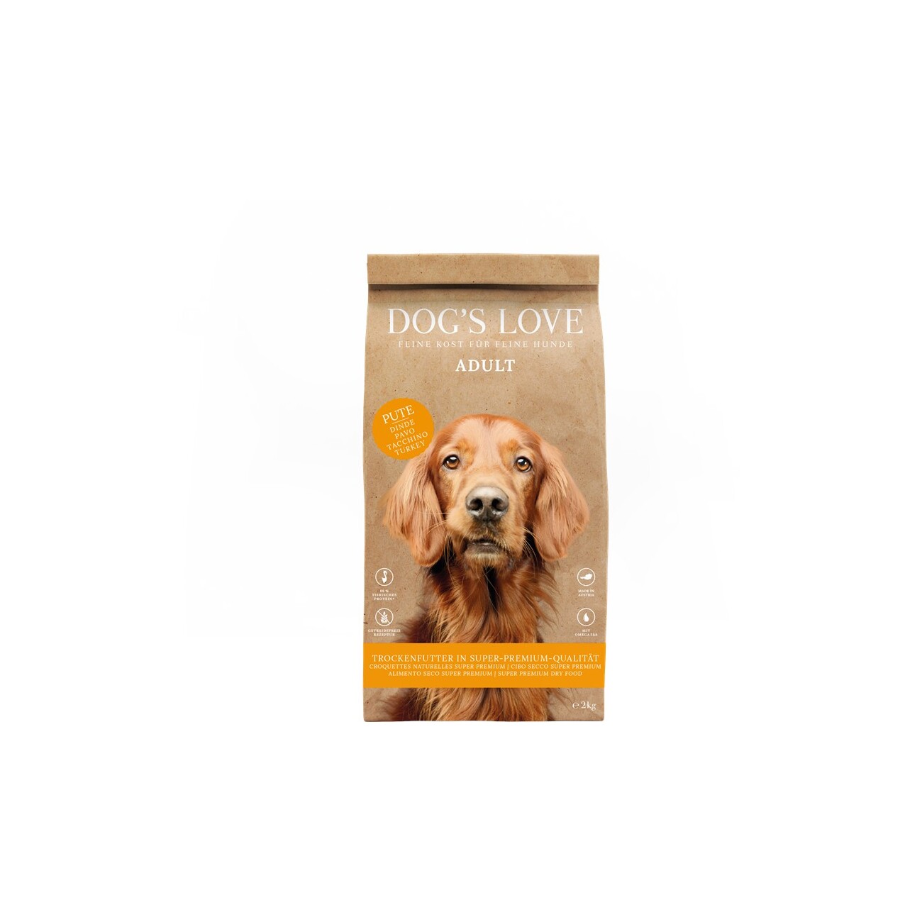Dog's Love indyk z batatem, cukinią adult 2 kg