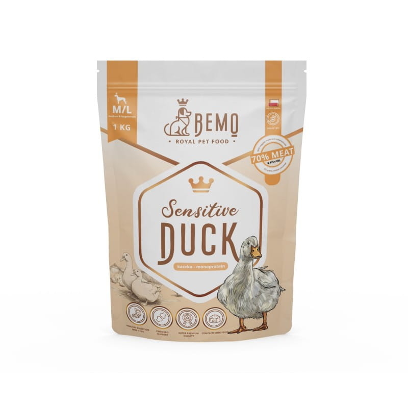 Bemo Sensitive kaczka średnie i duże rasy 1 kg