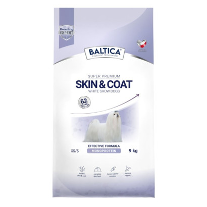 Baltica Breeding Expert Skin & Coat White Show Dog XS/S 9 kg