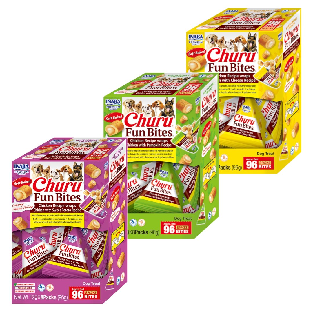 Inaba Churu Fun Bites kurczak z batatem i dynią 96 g × 3
