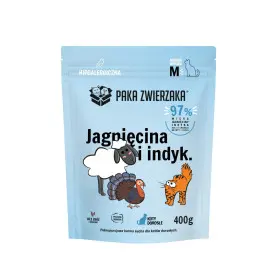 Paka Zwierzaka indyk, jagnięcina adult 400 g