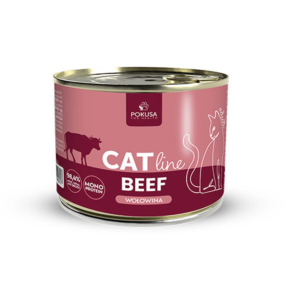 Pokusa CatLine wołowina w bulionie adult 200 g