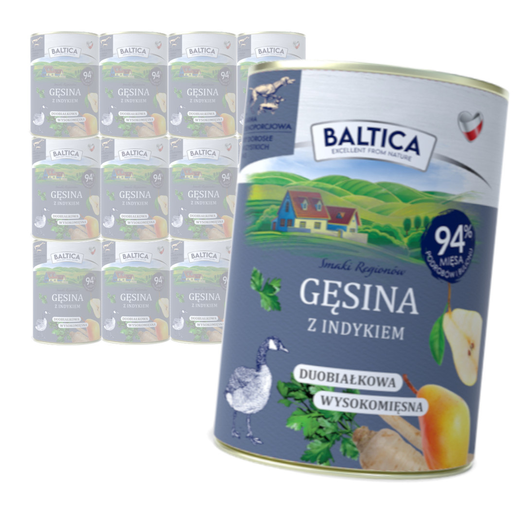 Baltica gęś, indyk 400 g × 12