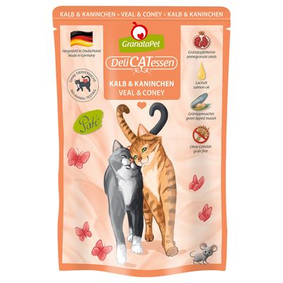 GranataPet DeliCatessen Sensitive cielęcina, królik pasztet 85 g × 12
