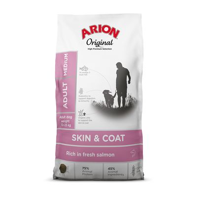 Arion Original Skin&Coat łosoś adult średnie rasy 12 kg × 2